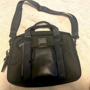 Tumi black organizer laptop brief.